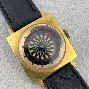 Vintage Retro Art Deco Earnest Borel Kaleidoscope Cocktail Mystery Dial Watch